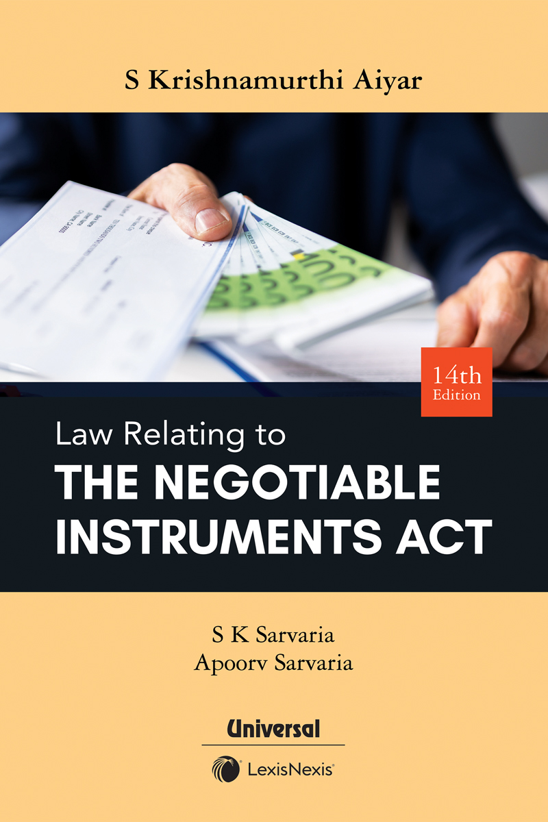 S Krishnamurthy Aiyar: Law Relating to Negotiable Instruments Act 