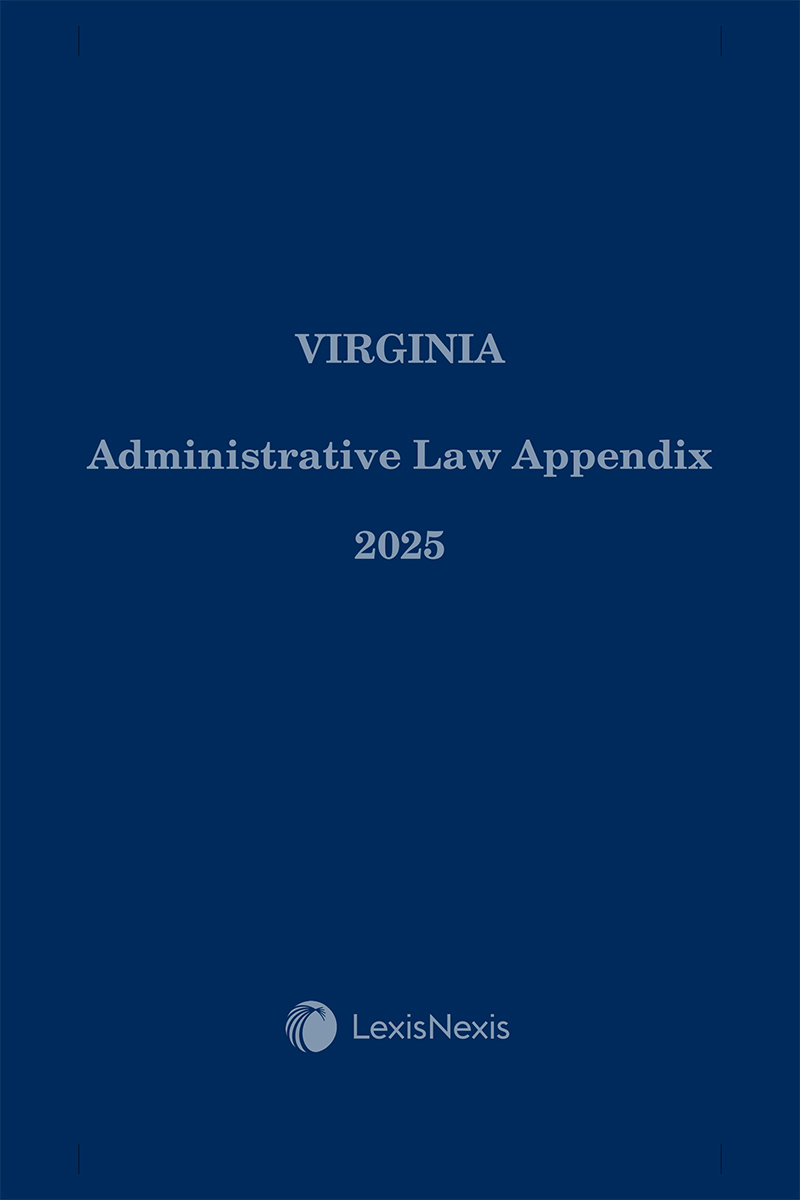 Virginia Administrative Law Appendix book cover