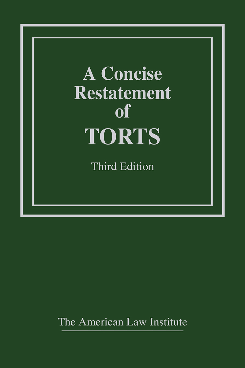 A Concise Restatement of Torts book cover