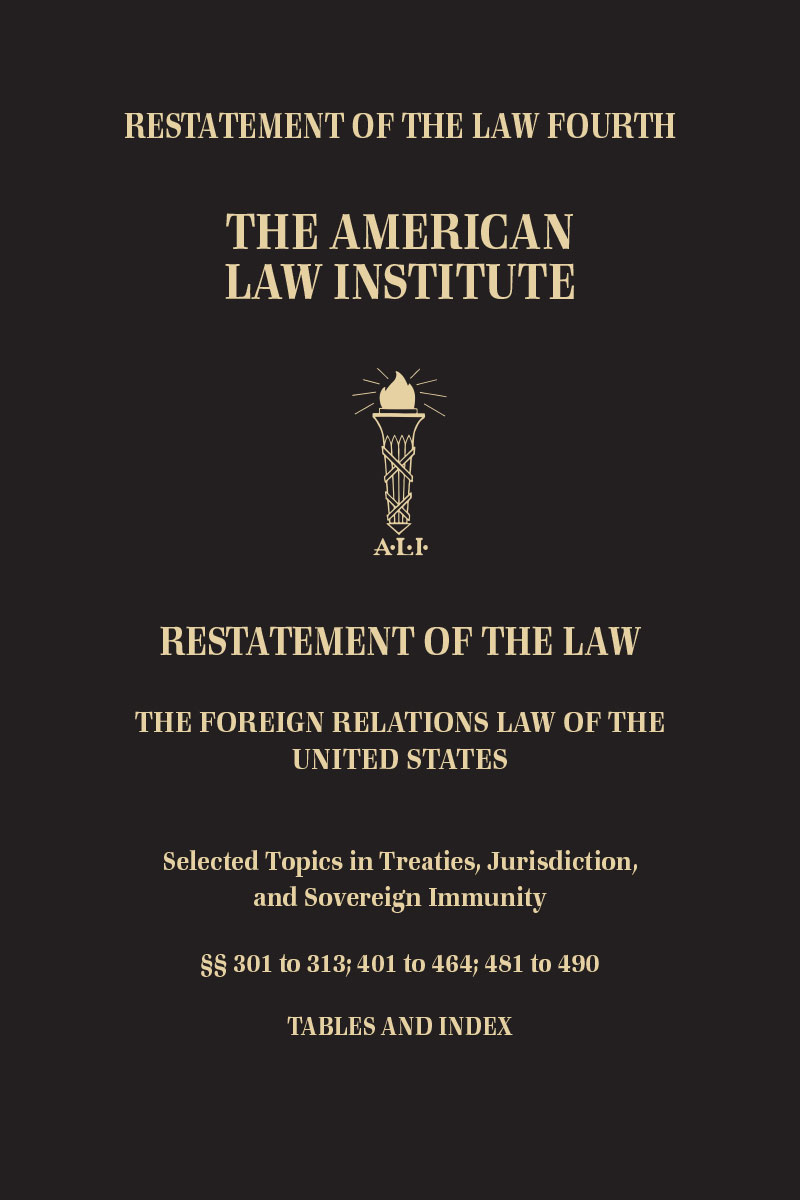Restatement of the Law Fourth,  The Foreign Relations Law of the United States book cover