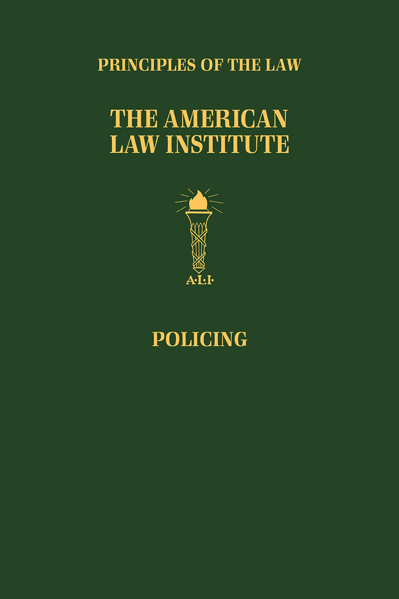 Principles of the Law, Policing book cover