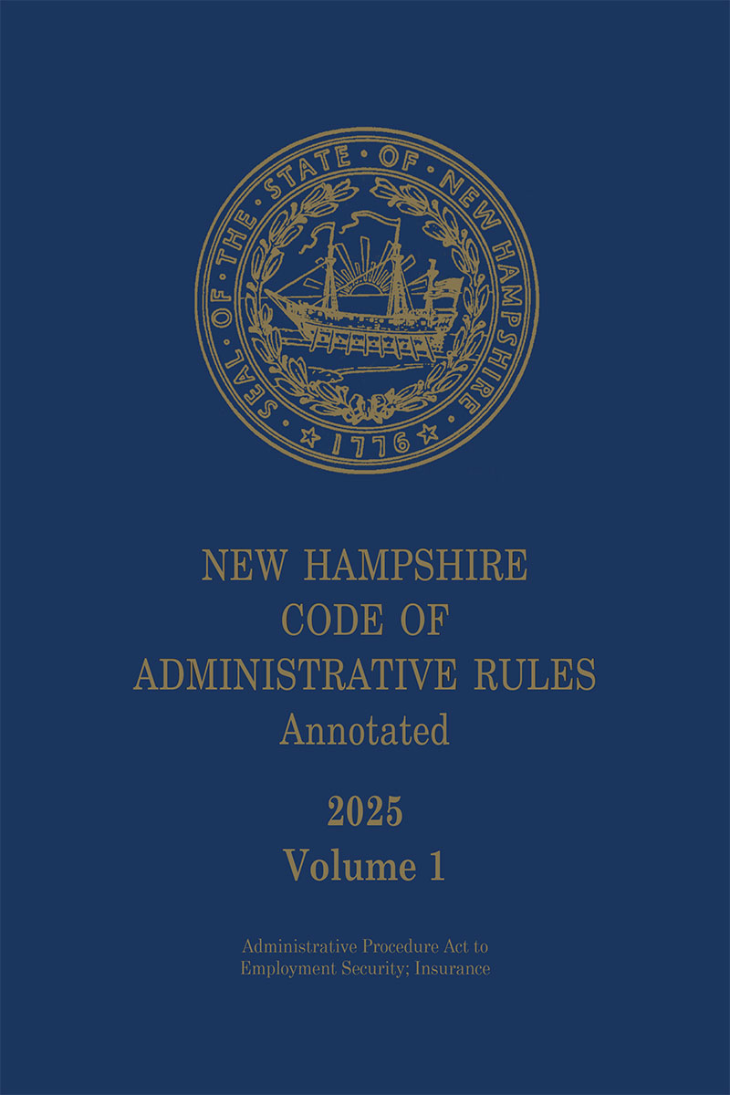 New Hampshire Code of Administrative Rules Annotated
