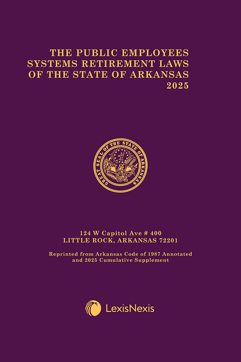 The Public Employees Retirement System Laws of the State of Arkansas book cover