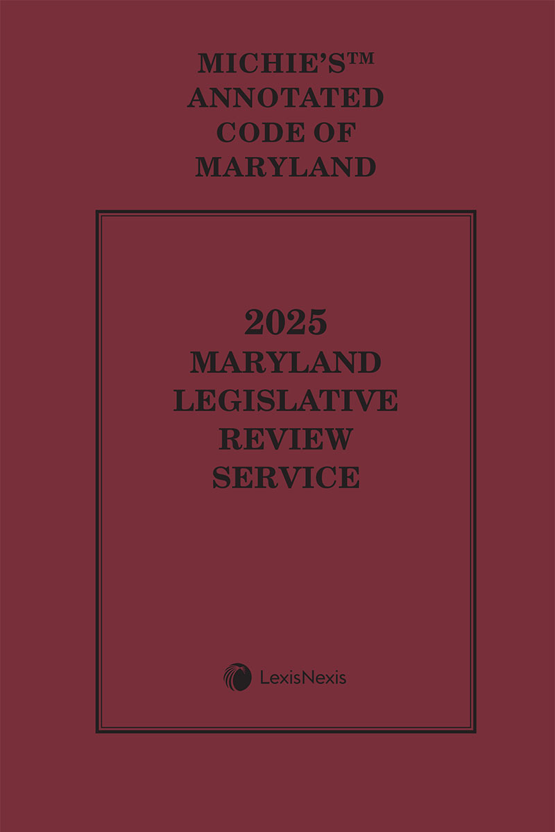 Maryland Legislative Review Service book cover