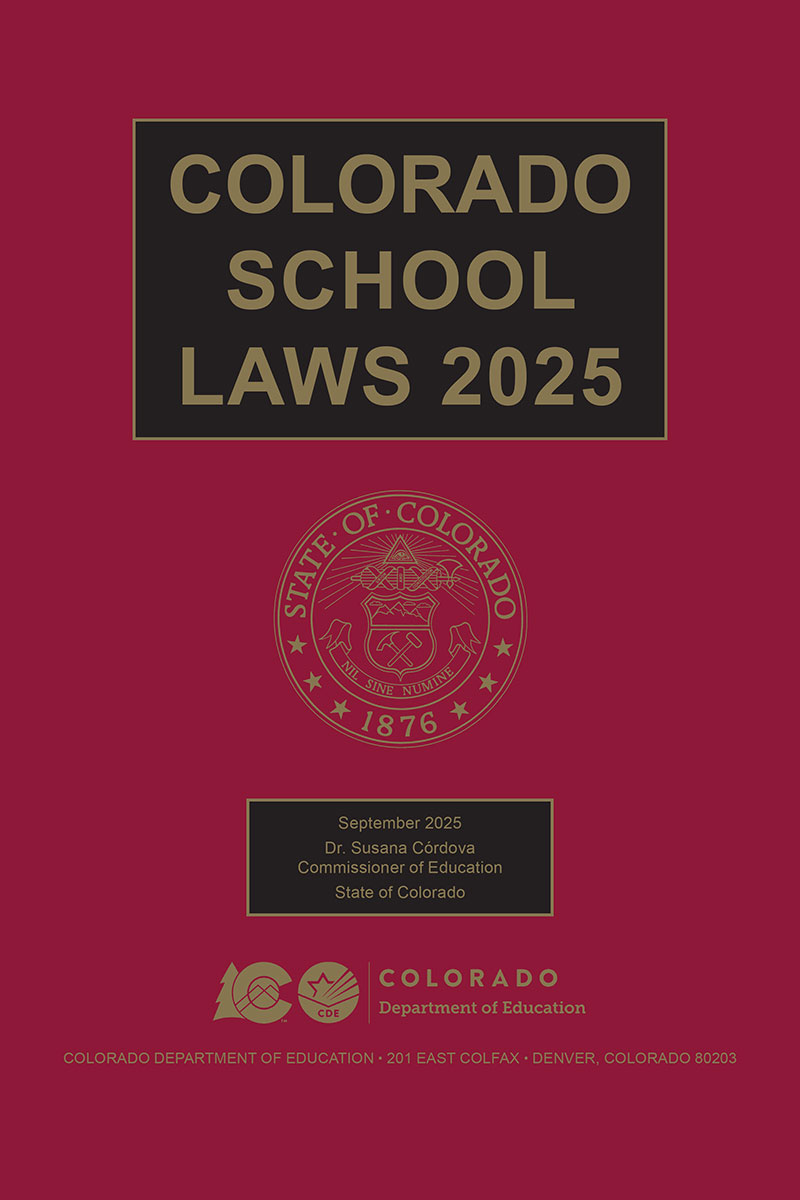 Colorado School Laws book cover