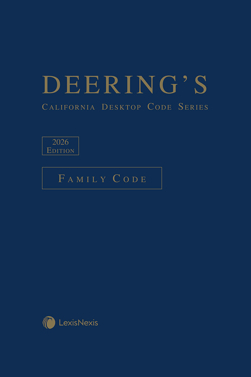 Deering's California Desktop Code Series, Family Code Softbound book cover