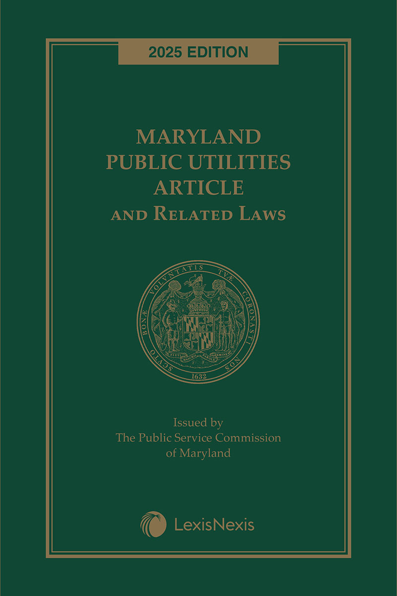 Maryland Public Utilities Article and Related Laws book cover