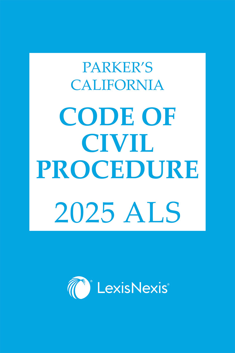 Parker's California Code of Civil Procedure ALS book cover