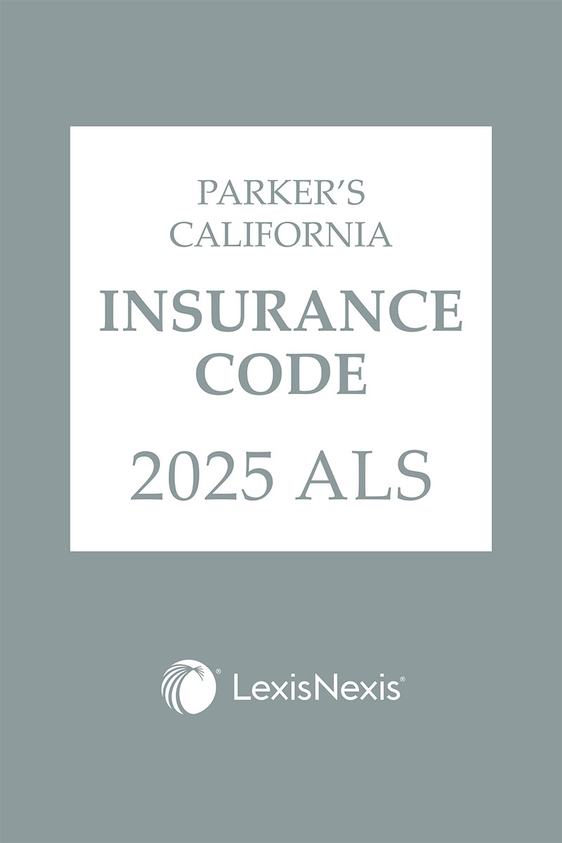 Parker's California Insurance Code ALS book cover