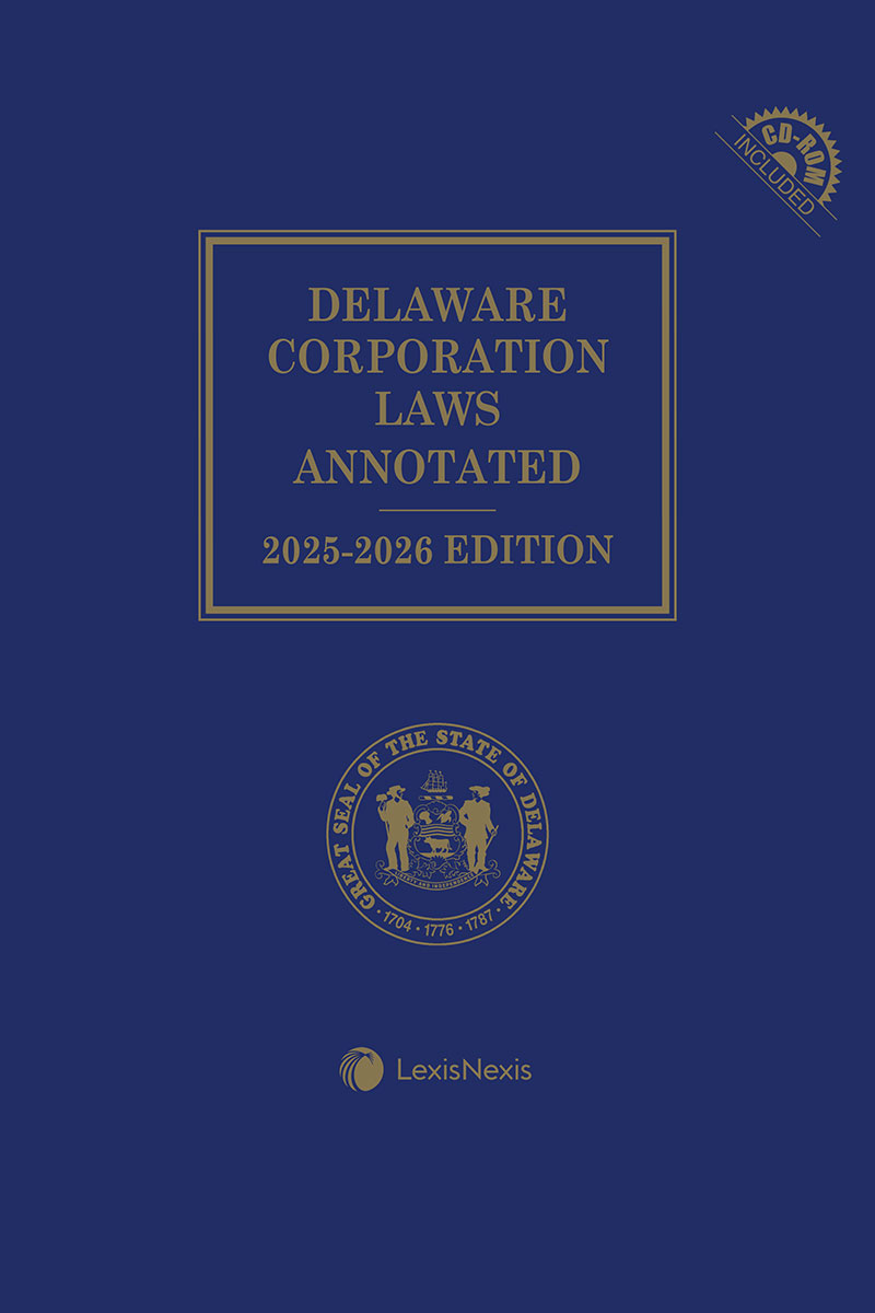 Delaware Corporation Laws Annotated book cover
