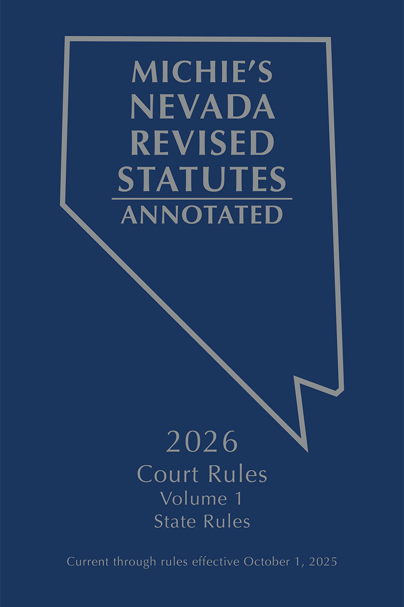 Michie's Nevada Revised Statutes Annotated: Court Rules book cover