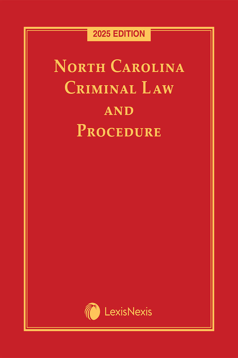 North Carolina Criminal Law and Procedure  book cover