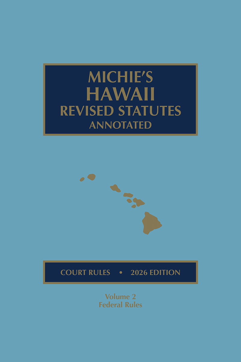 Hawaii Court Rules Annotated cover image