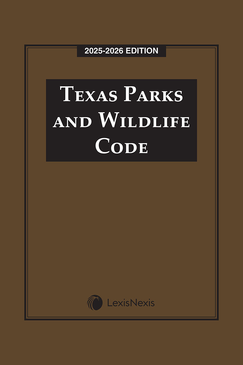 Texas Parks and Wildlife Code Book Cover