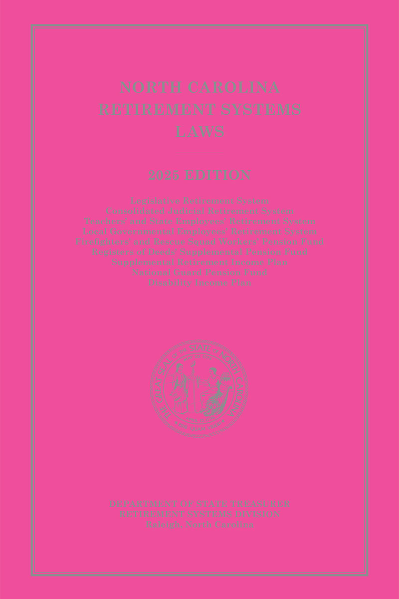 North Carolina Retirement Systems Laws book cover