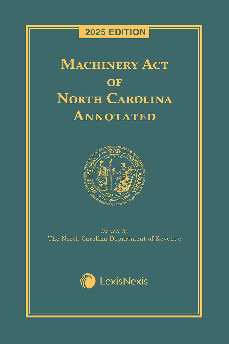 Machinery Act of North Carolina Annotated book cover