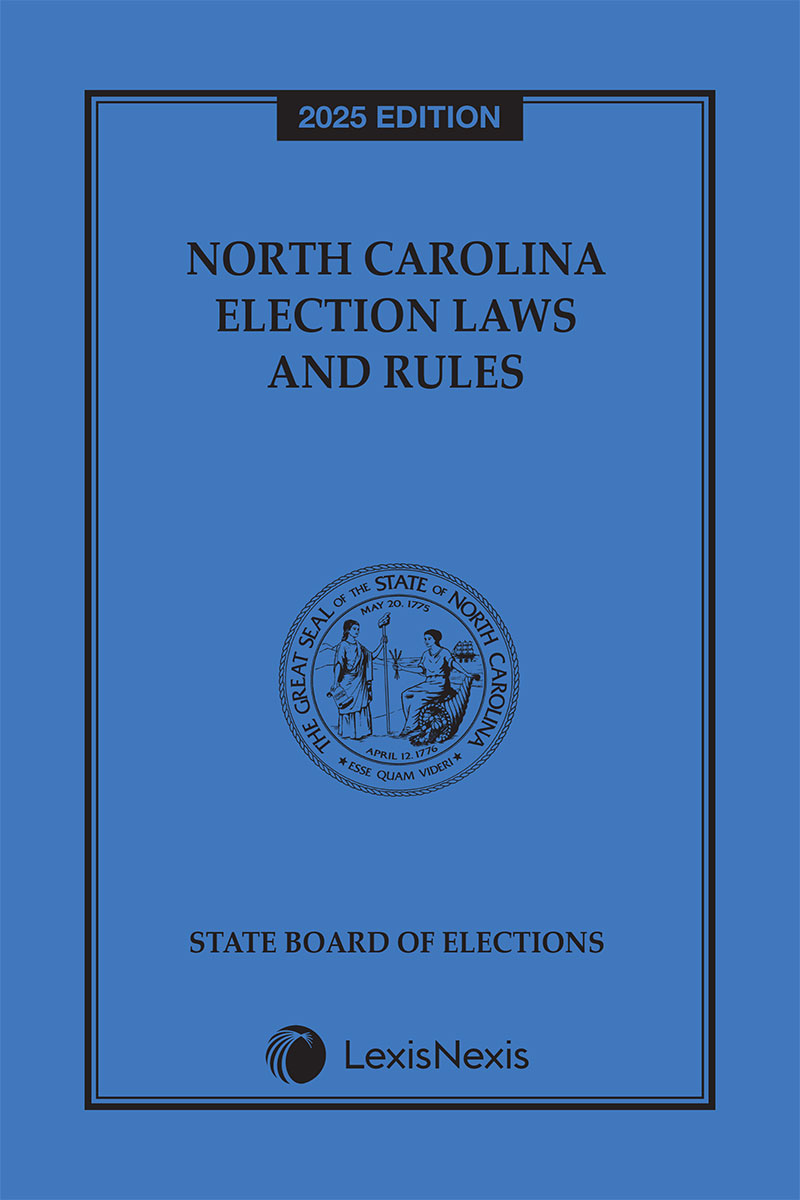 North Carolina Election Laws and Rules Book cover