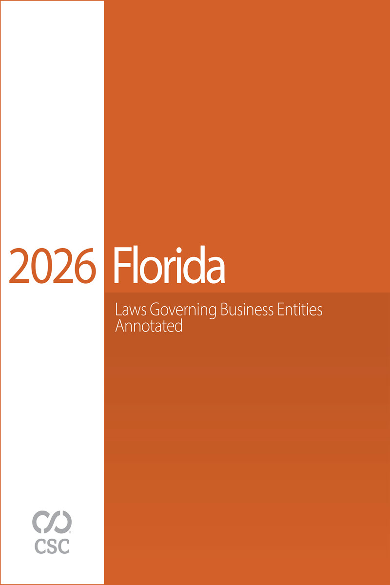 CSC Florida Laws Governing Business Entities Annotated book cover