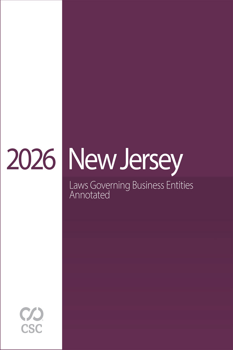 CSC New Jersey Laws Governing Business Entities Annotated