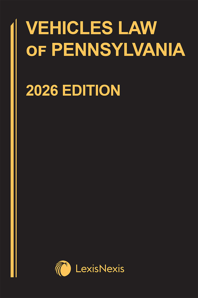 Vehicles Law of Pennsylvania book cover