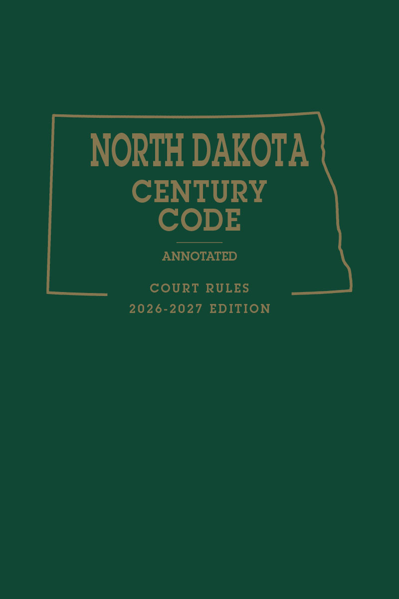 North Dakota Century Code Annotated Court Rules book cover