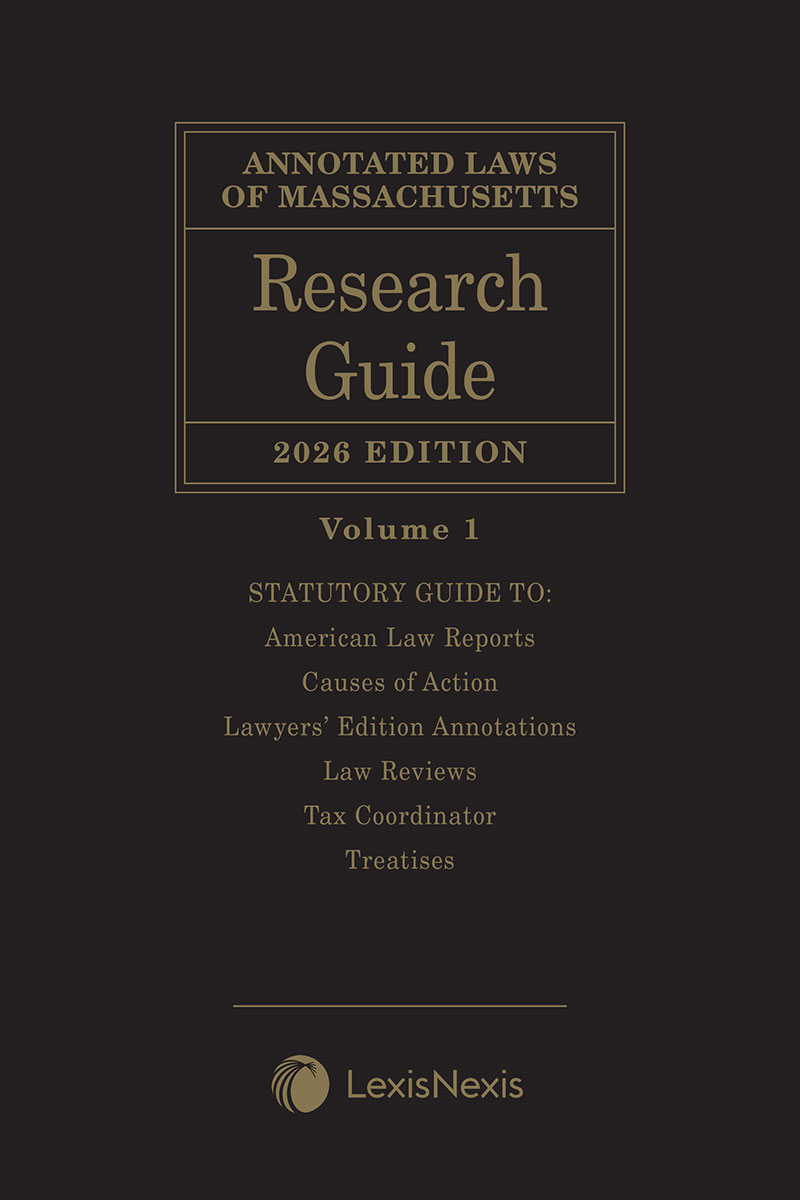 Annotated Laws of Massachusetts: Research Guide book cover