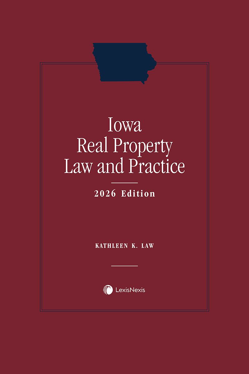 Iowa Real Property Law and Practice book cover