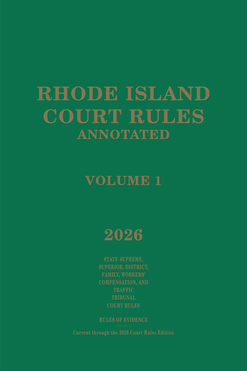 Rhode Island Court Rules Annotated book cover