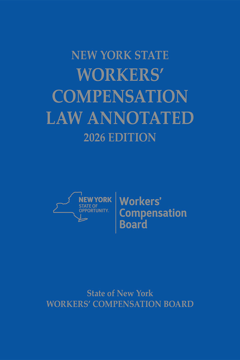 New York State Workers' Compensation Law Annotated book cover