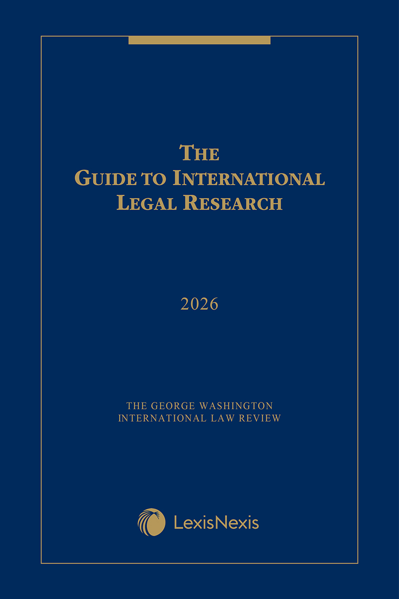 Guide to International Legal Research book cover