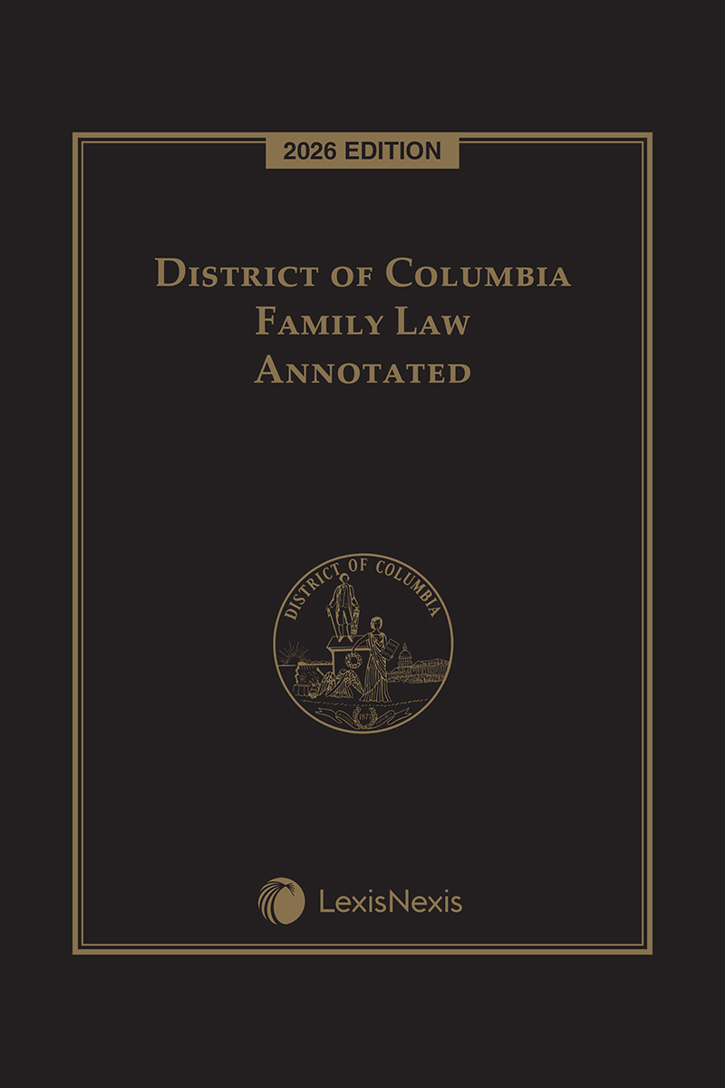District of Columbia Family Law Annotated book cover