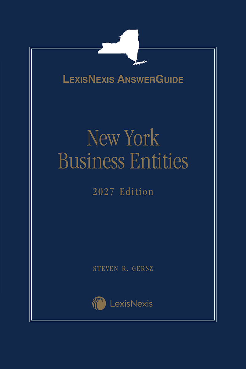 LexisNexis AnswerGuide New York Business Entities book cover