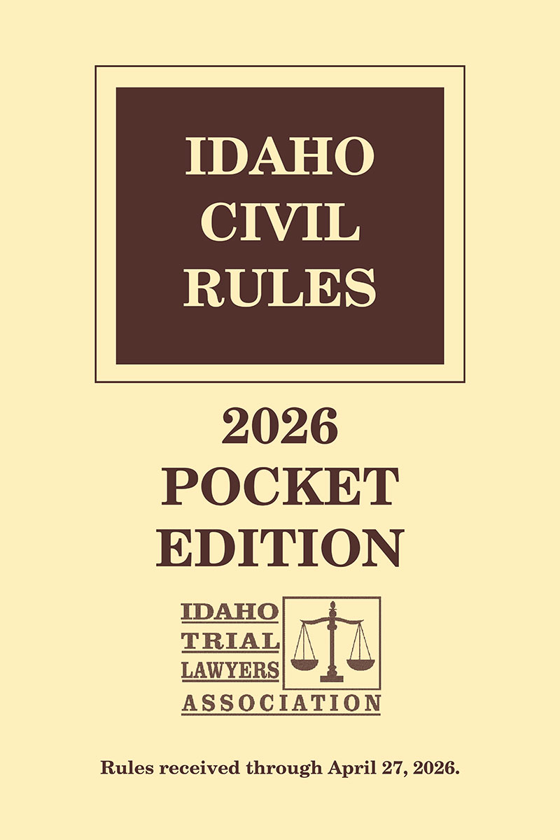 Idaho Civil Rules book cover