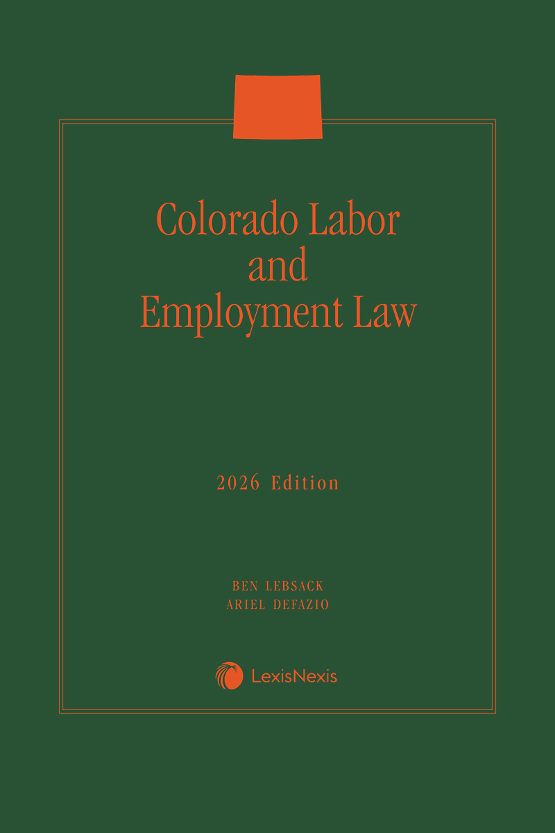 Colorado Labor and Employment Law book cover