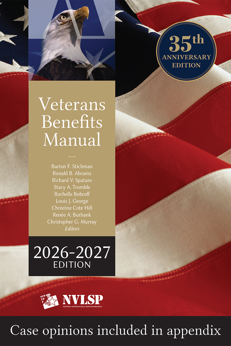 Veterans Benefits Manual Book Cover