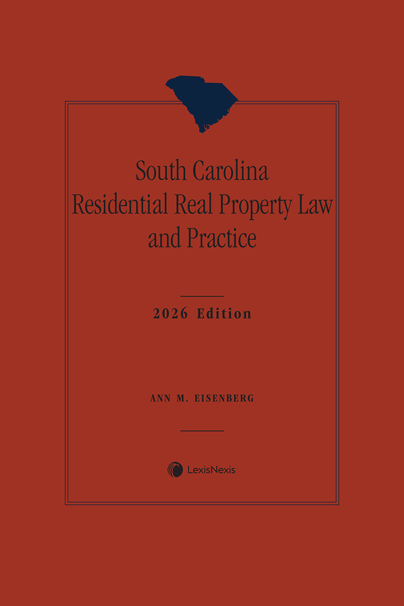 South Carolina Residential Real Property Law and Practice book cover
