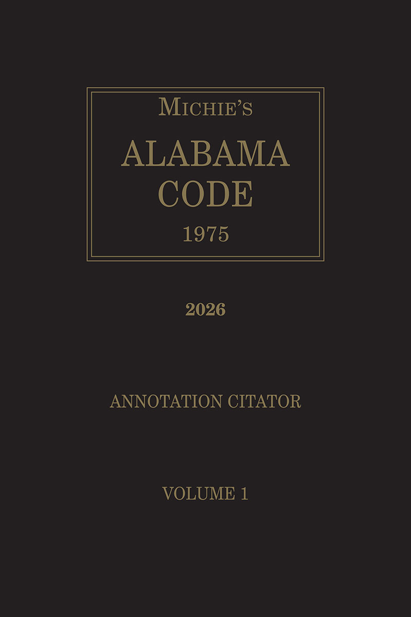 Michie's Alabama Citator book cover