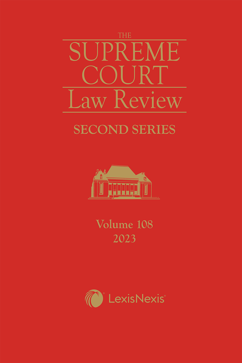 Supreme Court Law Review, 2nd Series, Volume 108