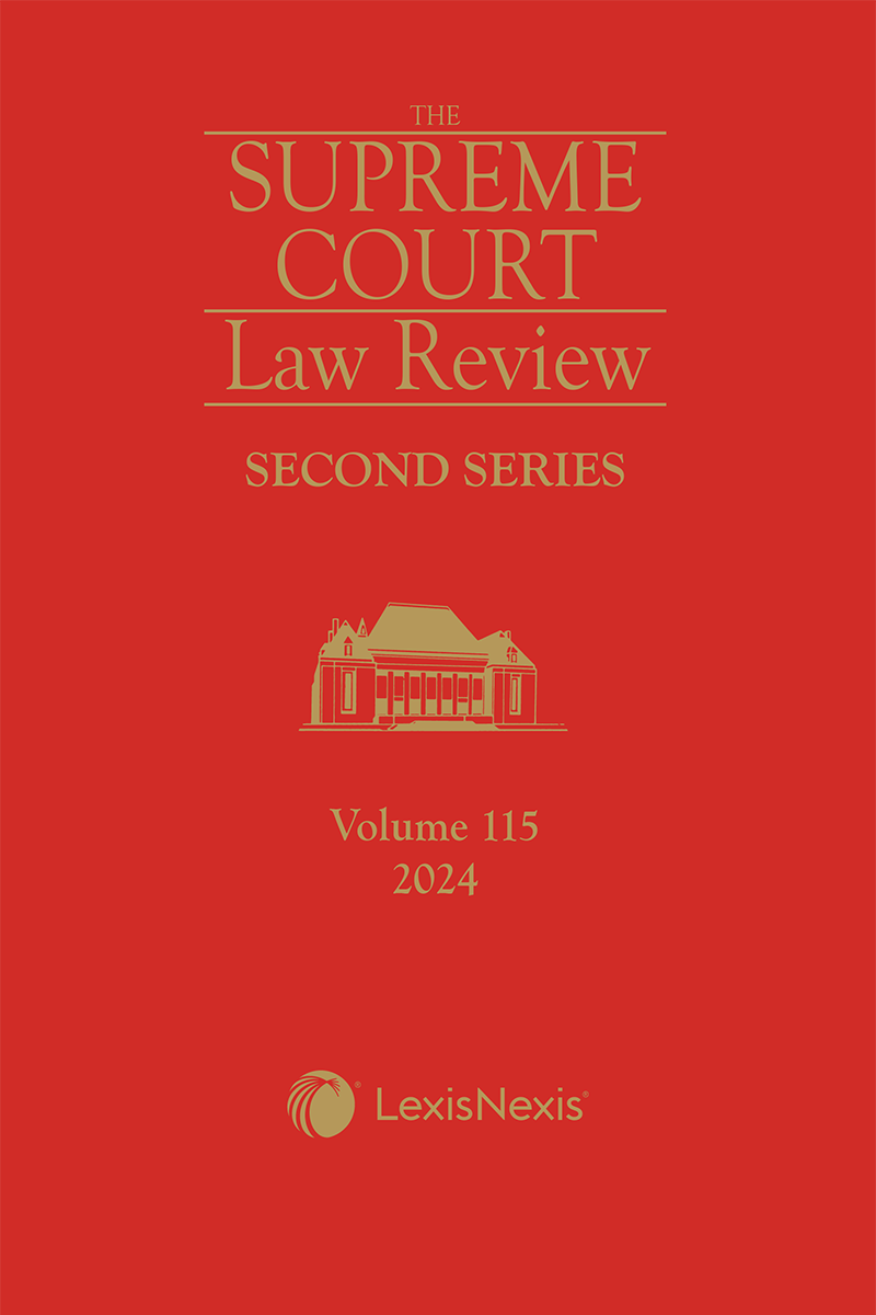 Supreme Court Law Review, 2nd Series, Volume 115