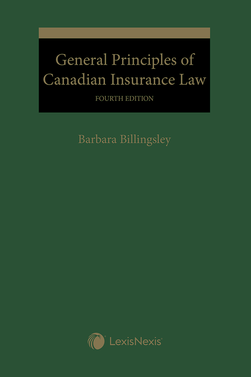 General Principles of Canadian Insurance Law, 4th Edition