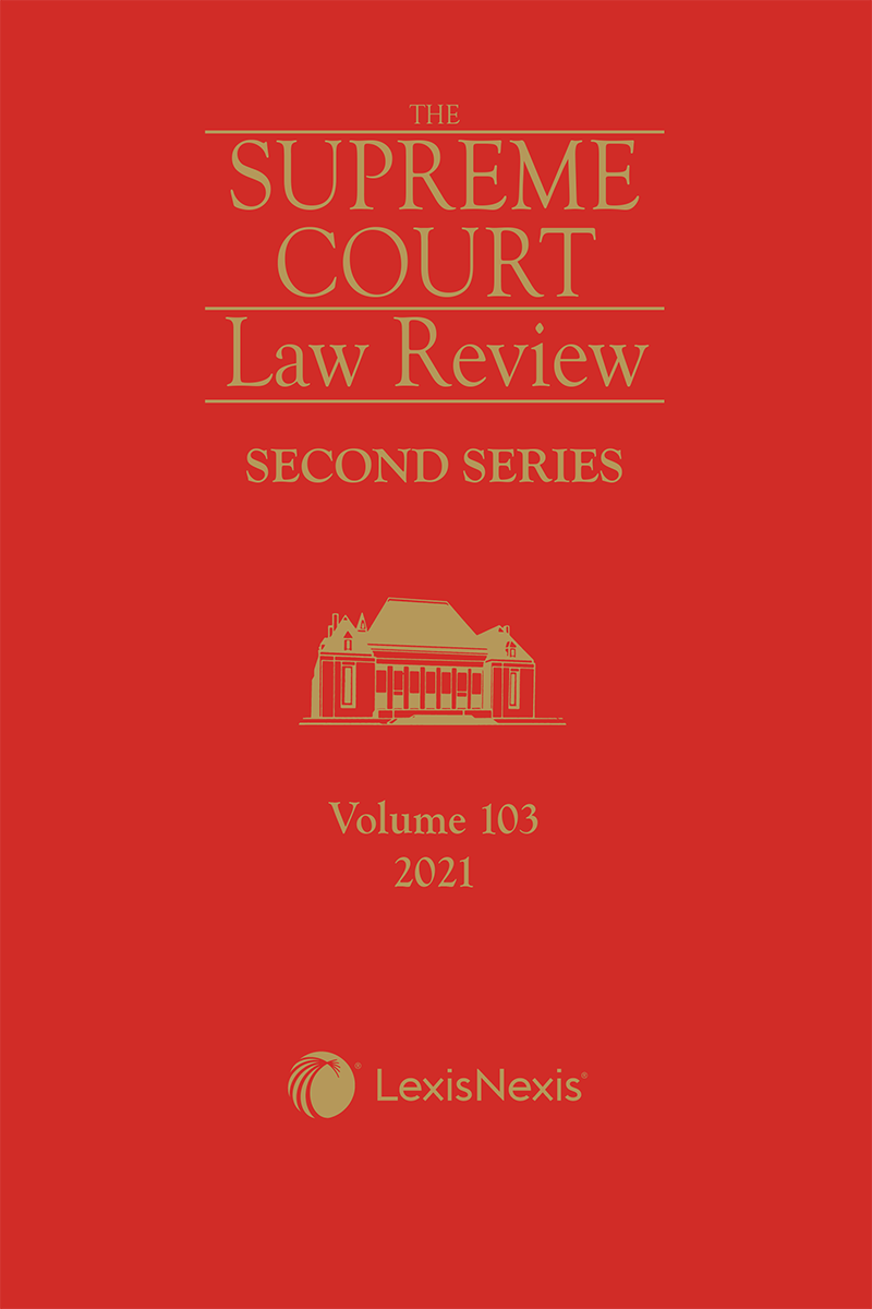 Supreme Court Law Review, 2nd Series, Volume 103
