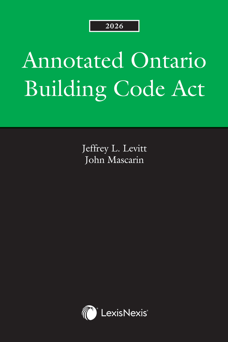 Annotated Ontario Building Code Act, 2026 Edition