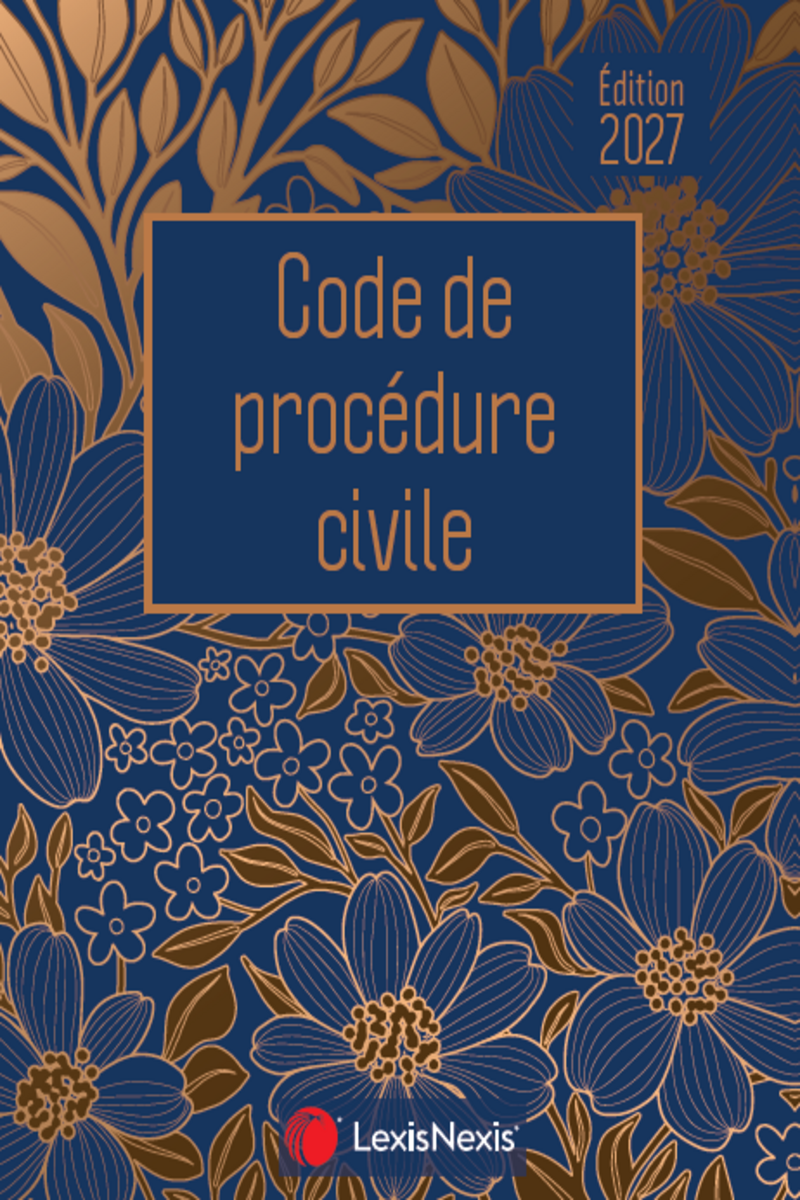 Code de procédure civile 2027 - Jaquette Fleurs Dorées