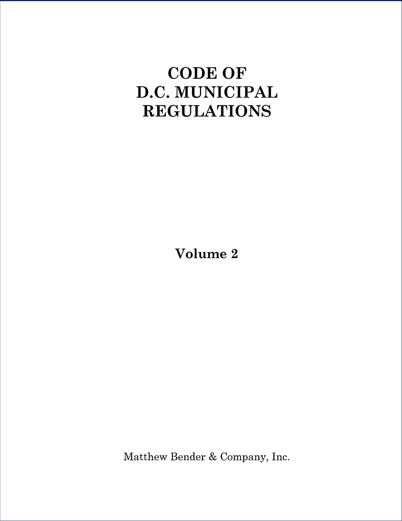 Code of D.C. Municipal Regulations