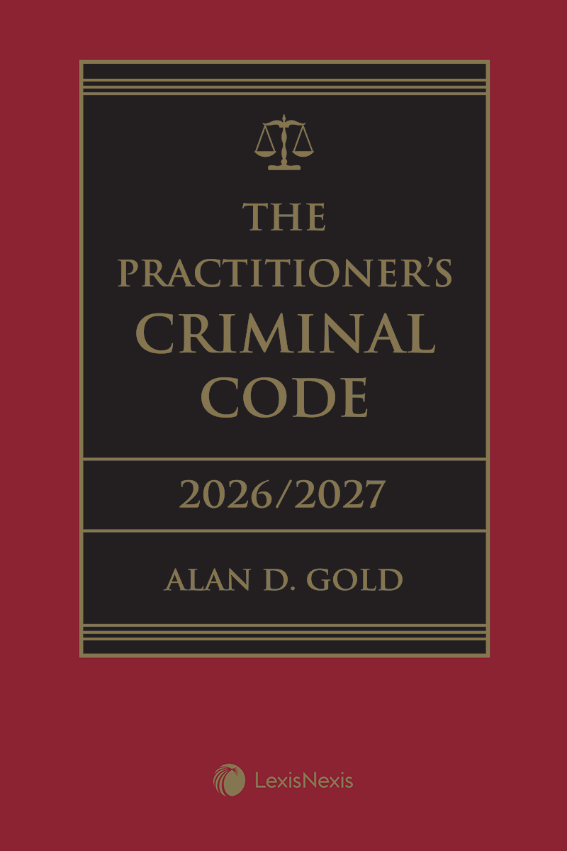 The Practitioner's Criminal Code, 2026/2027 Edition + E-Book