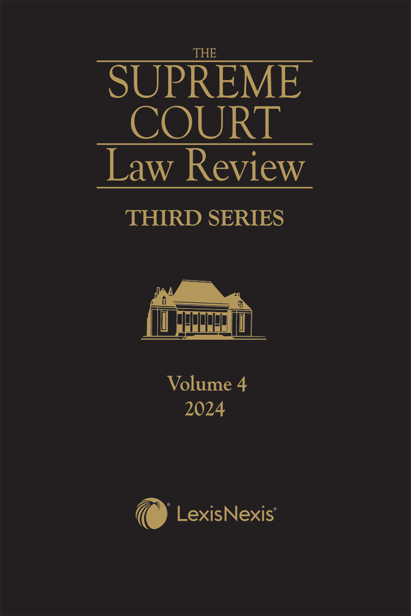 Supreme Court Law Review, 3rd Series, Volume 4