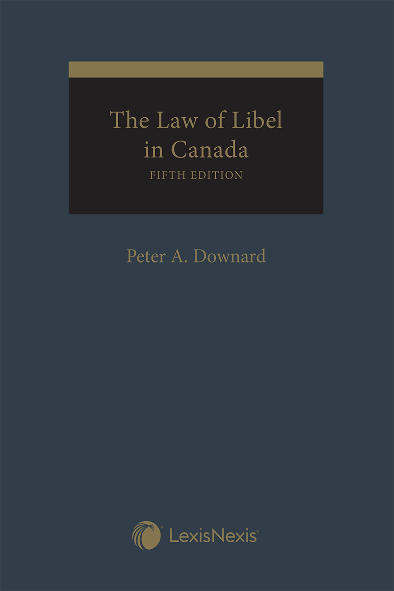 The Law of Libel in Canada, 5th Edition