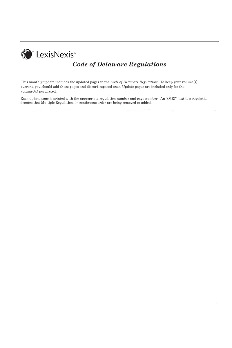 Delaware Administrative Code