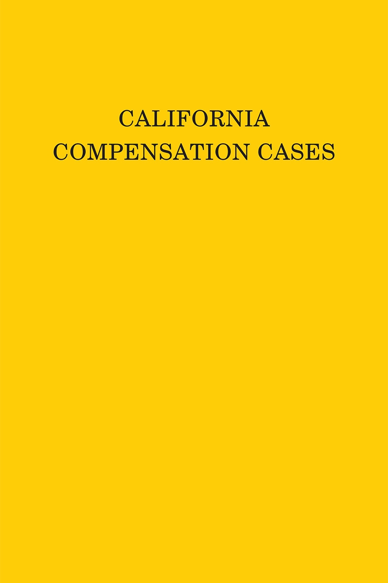 California Compensation Cases