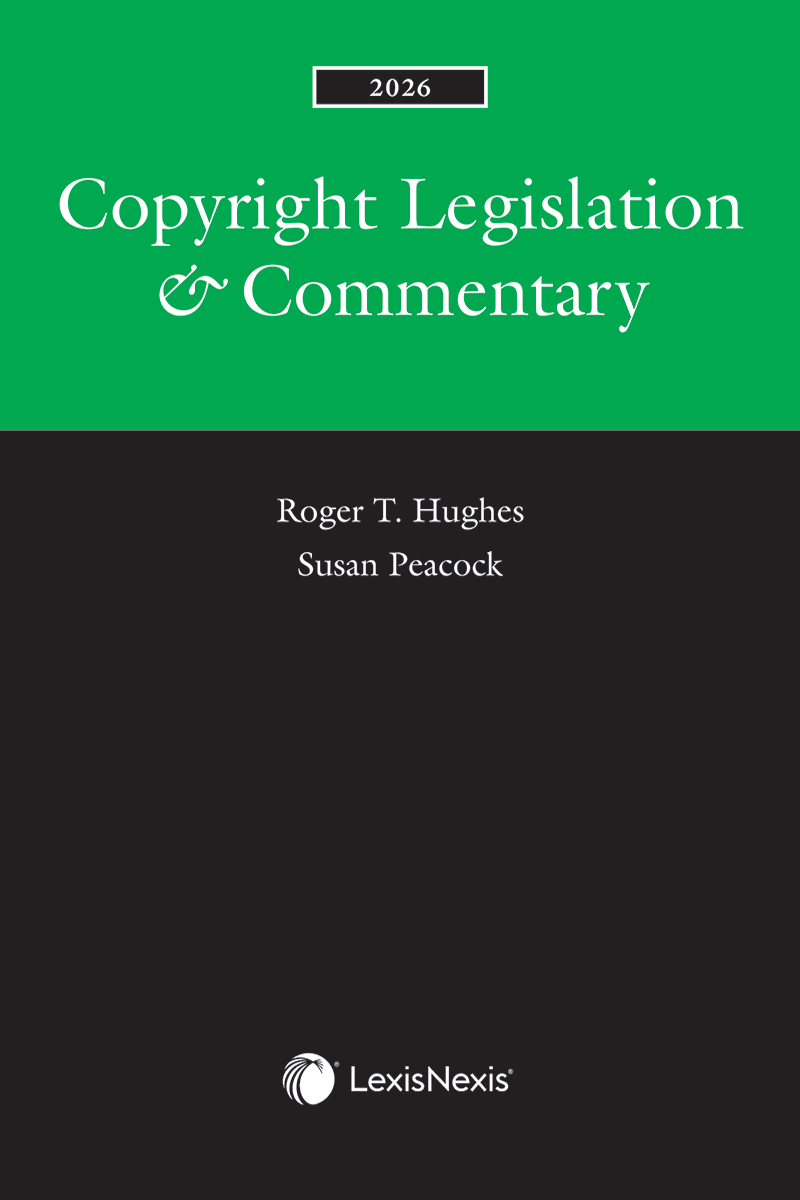 Copyright Legislation & Commentary, 2026 Edition + E-Book